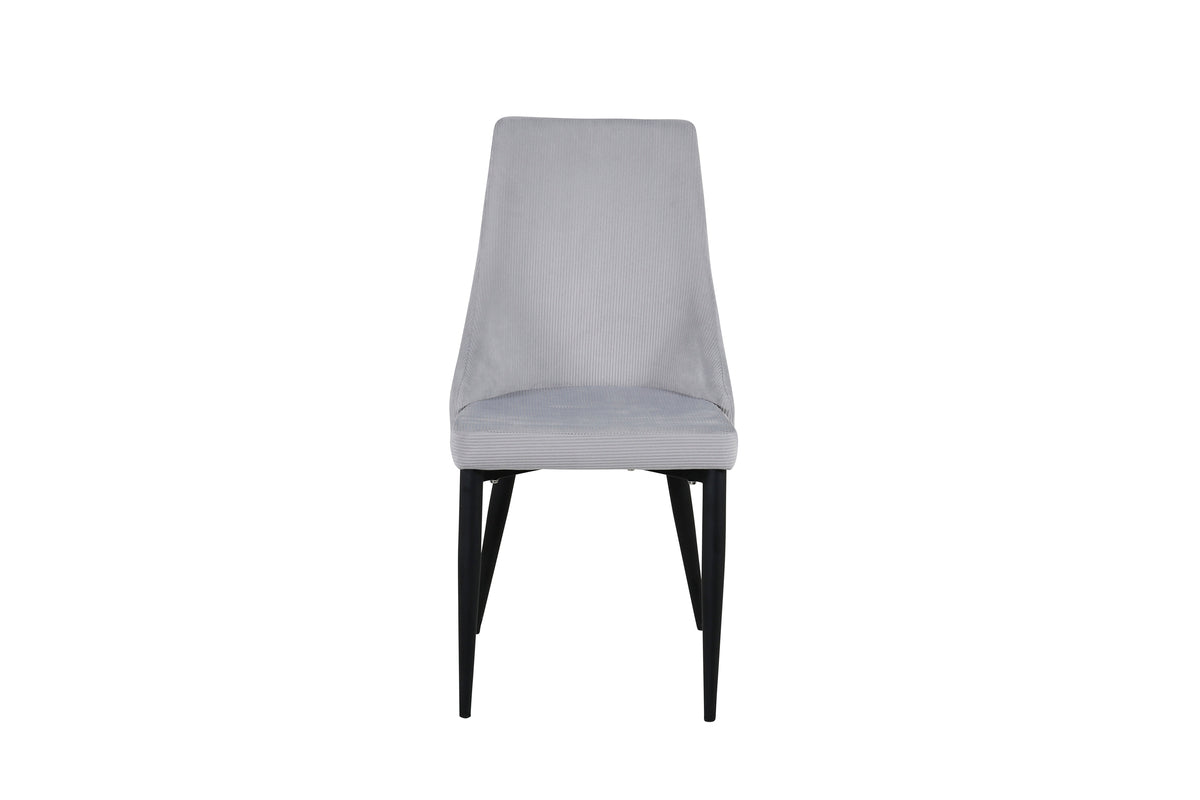 Spisebordsstol 2-pak Lys Grå