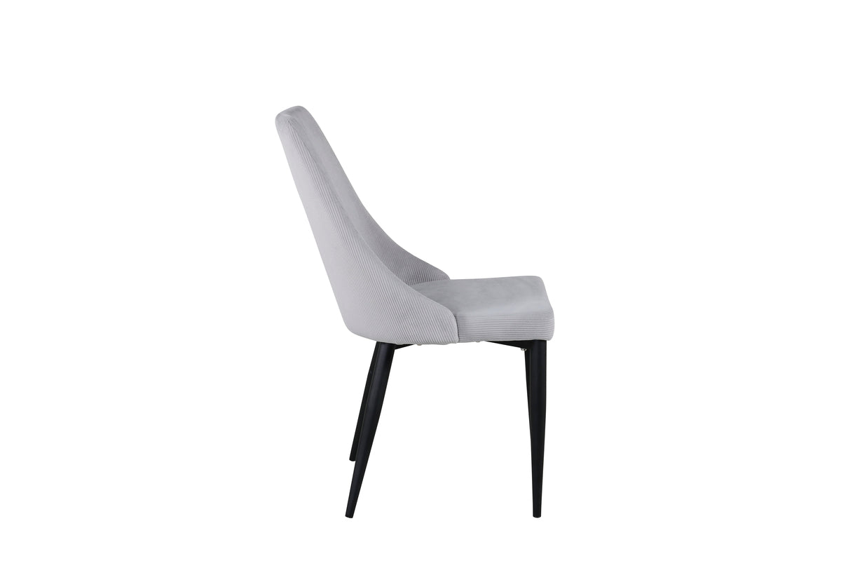 Spisebordsstol 2-pak Lys Grå