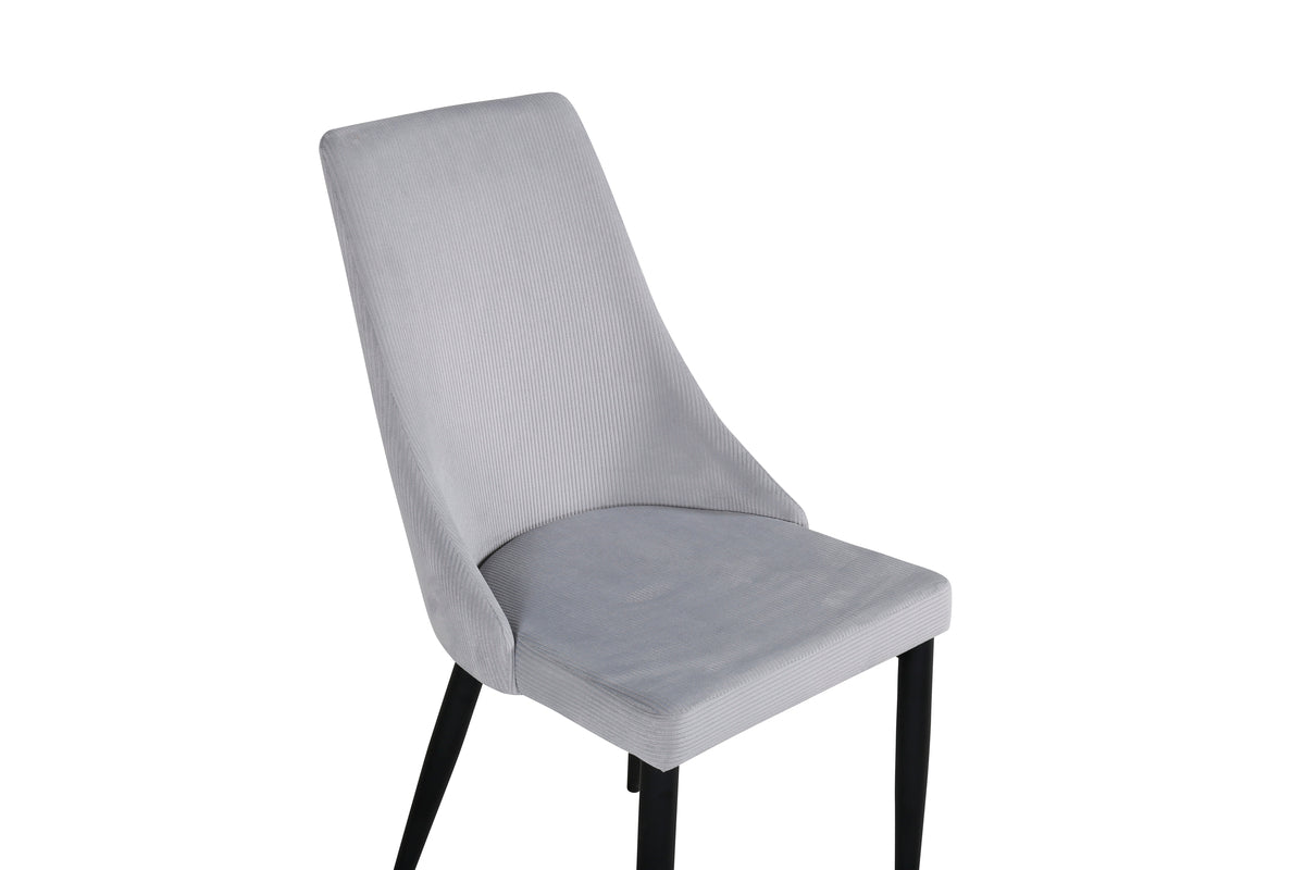 Spisebordsstol 2-pak Lys Grå