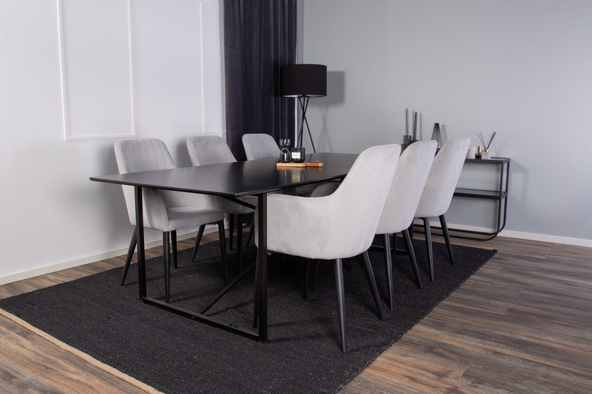 Comfort Spisebordsstol 2-pak Lys Grå