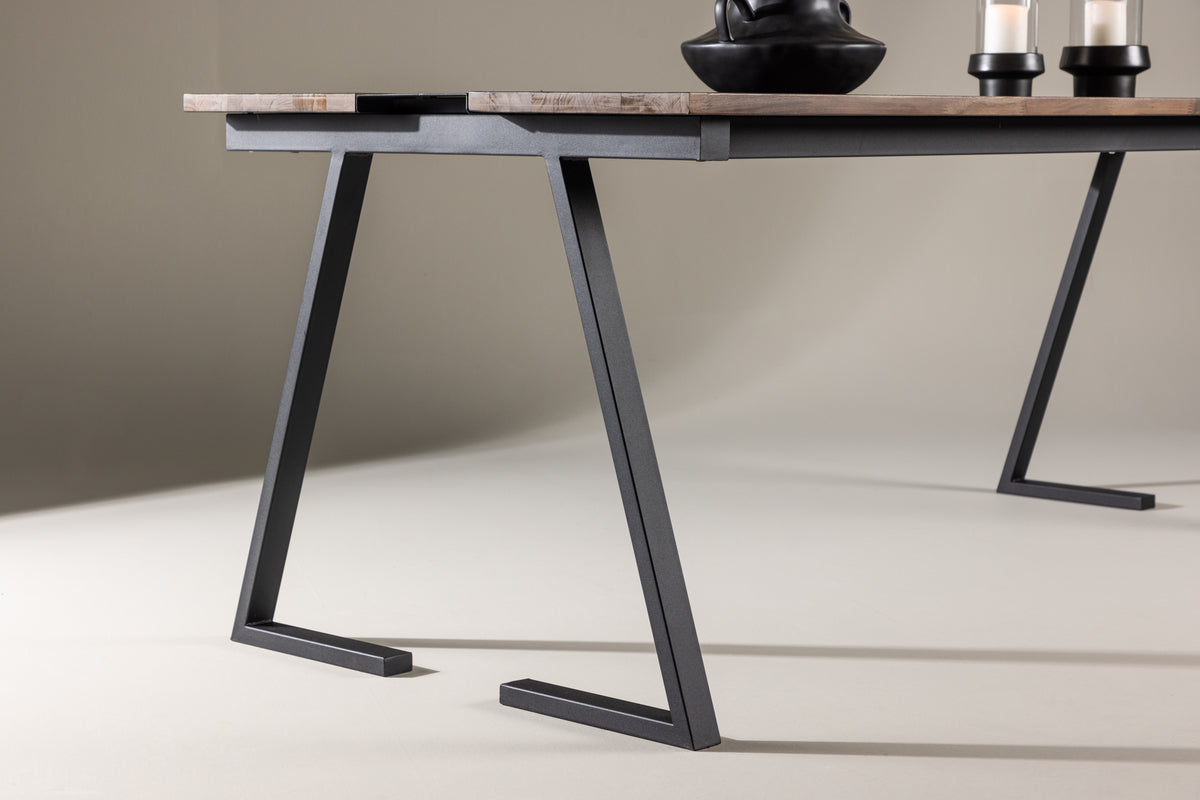 Jakarta Rektangulært spisebord 200 x 90 Sort