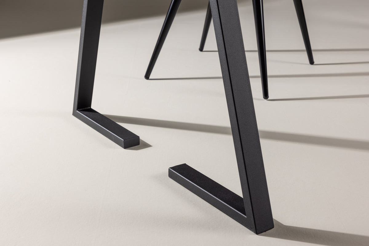 Jakarta Rektangulært spisebord 200 x 90 Sort