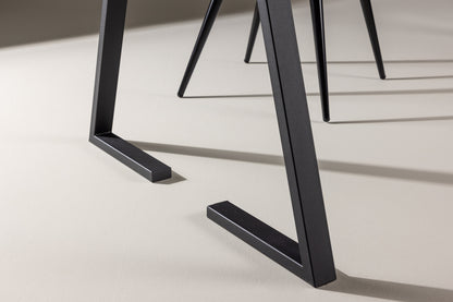 Jakarta Rektangulært spisebord 200 x 90 Sort