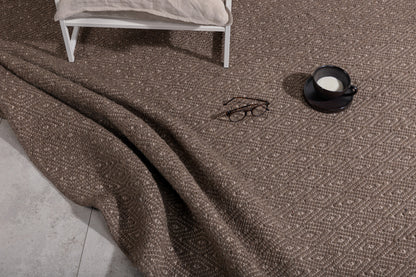 Julana Rundt tæppe 200 Brun