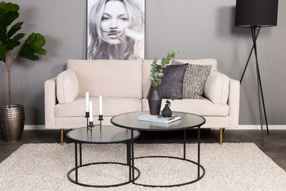 Twin Sofabord Ø79,5 Sort