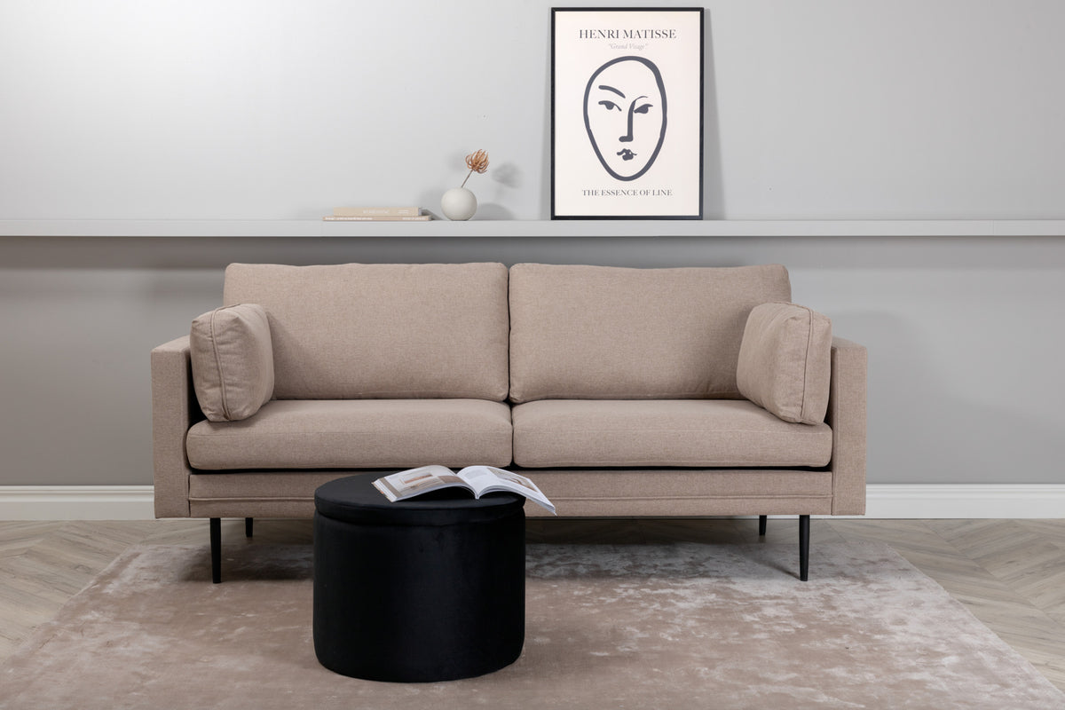 3-personers sofa, brun