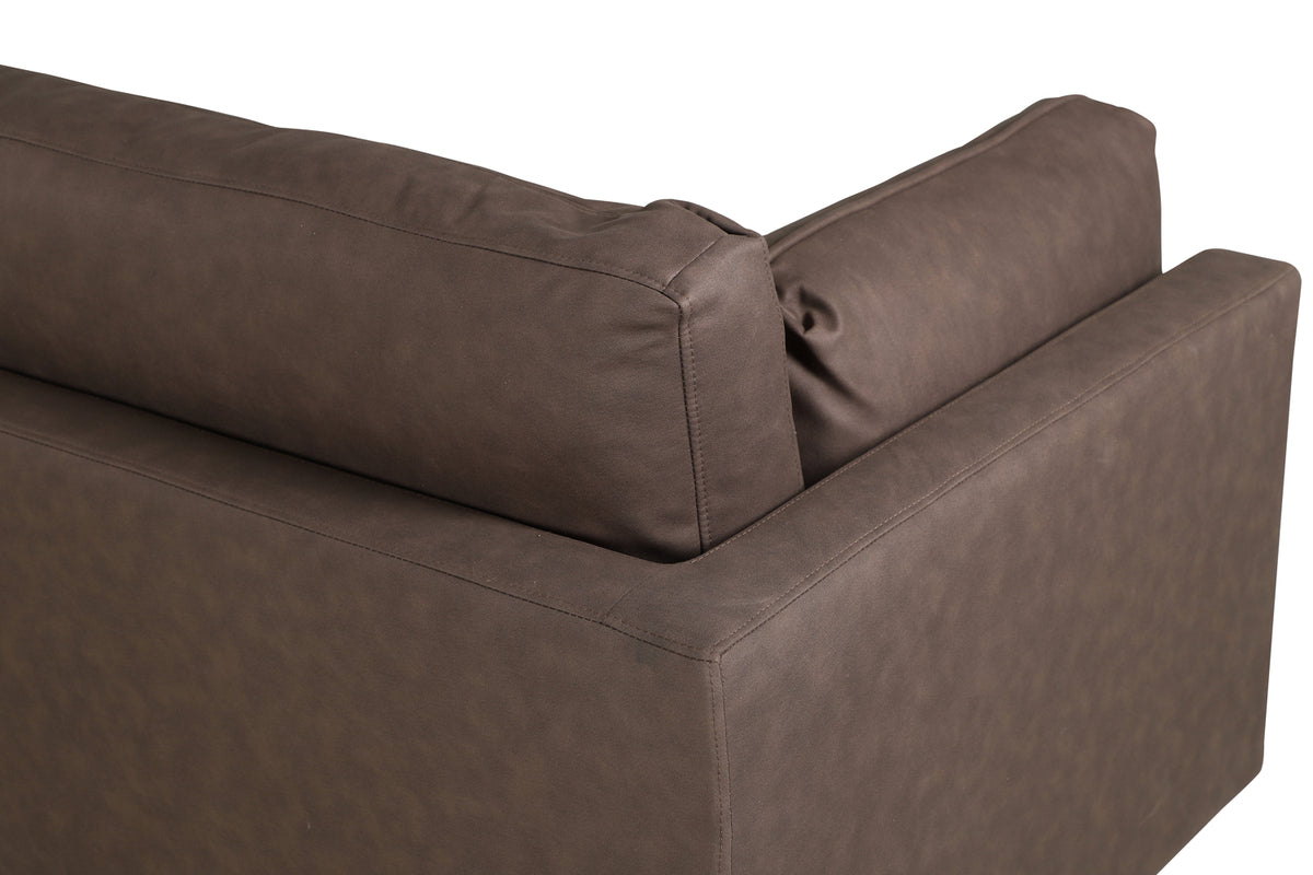 3-personers sofa, brun