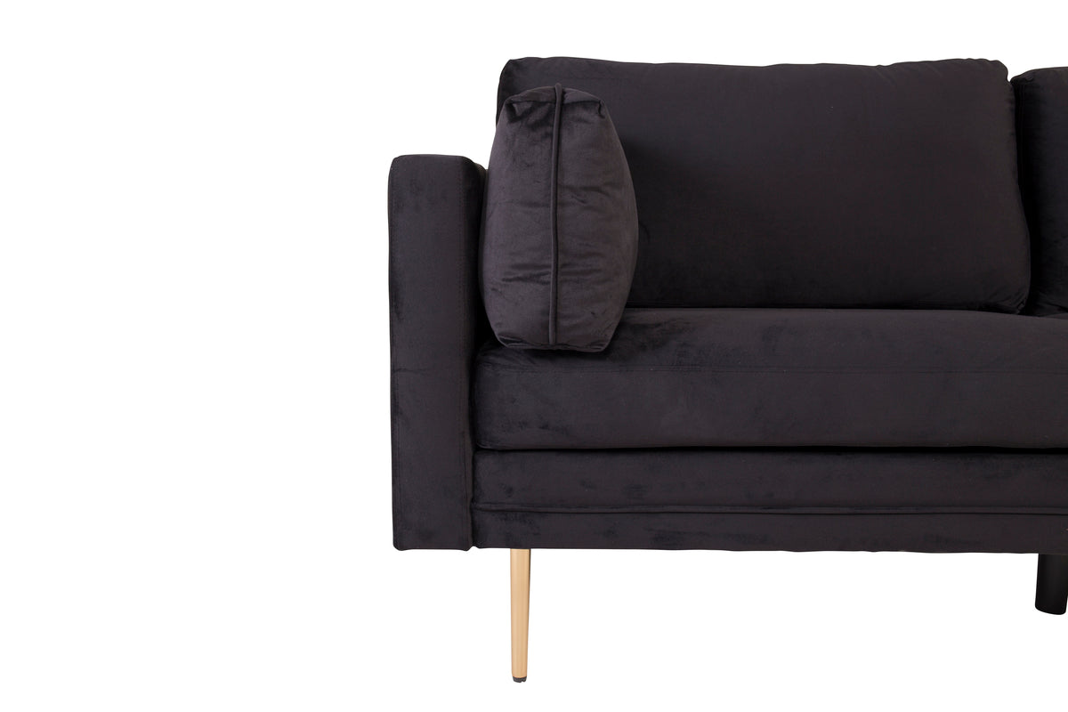3-personers sofa, sort
