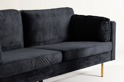 3-personers sofa, sort