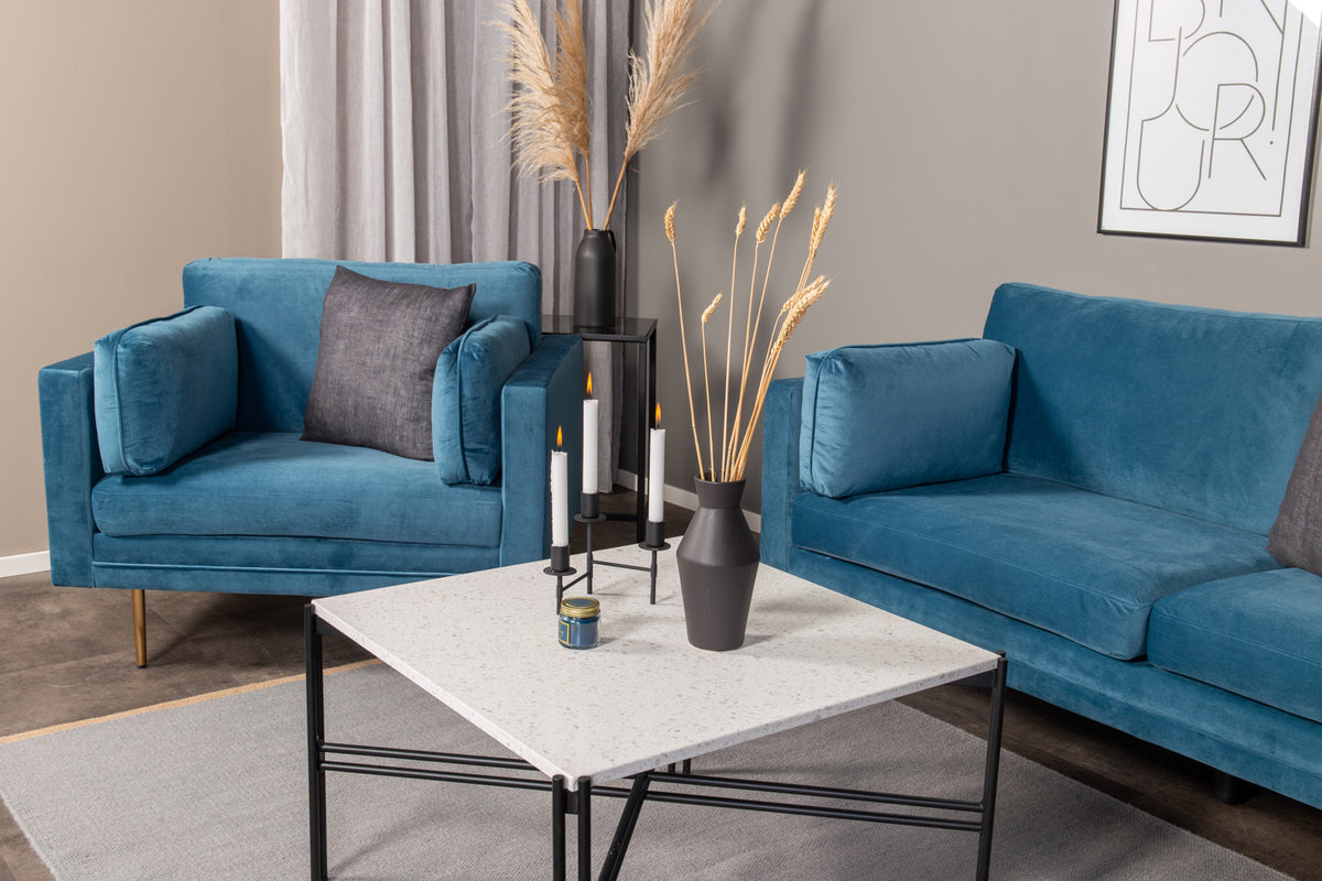 3-personers sofa, blå