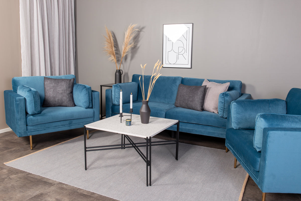 3-personers sofa, blå