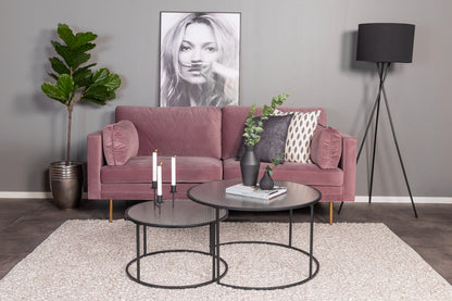 3-personers sofa, pink