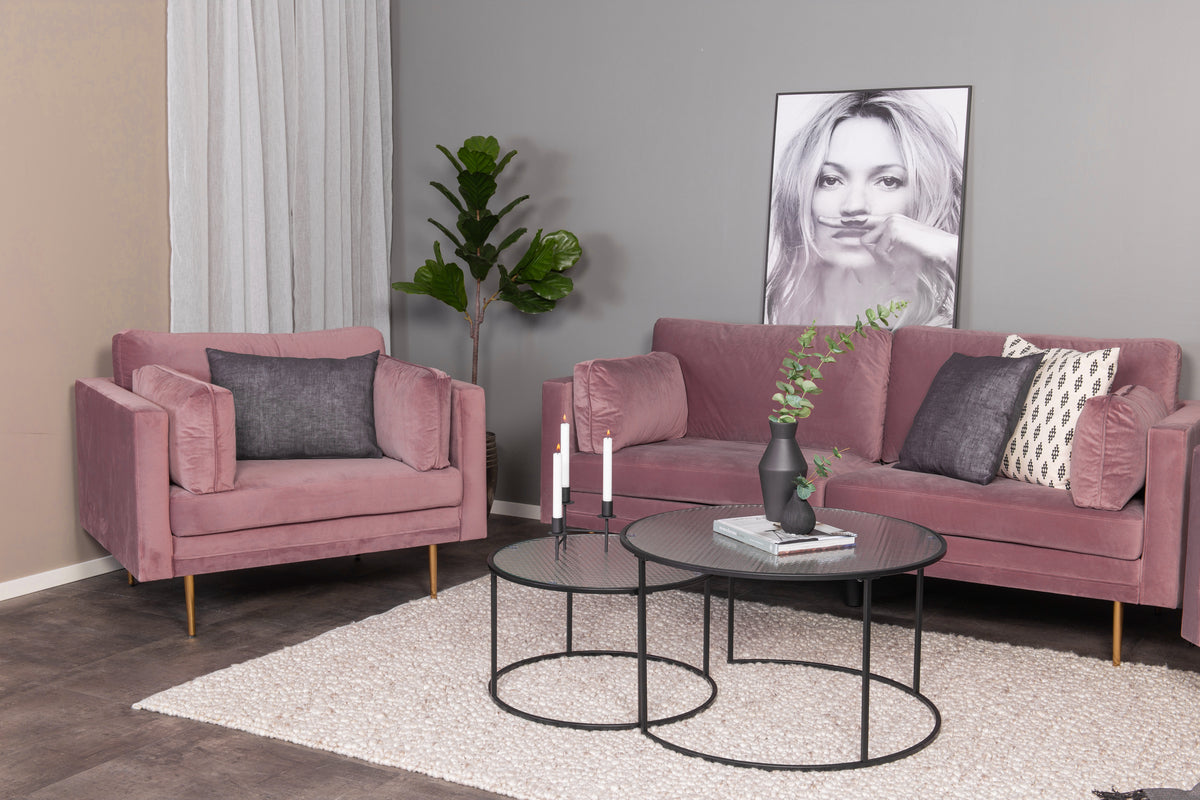 3-personers sofa, pink