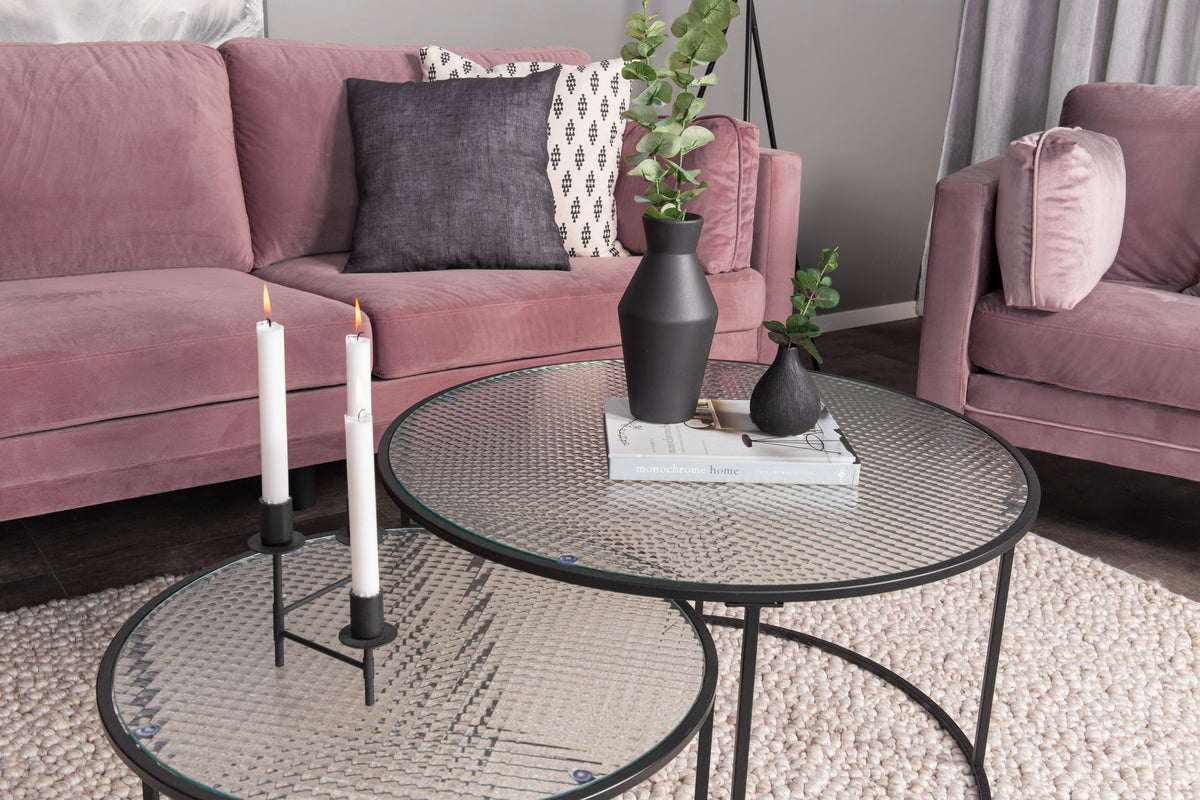 3-personers sofa, pink