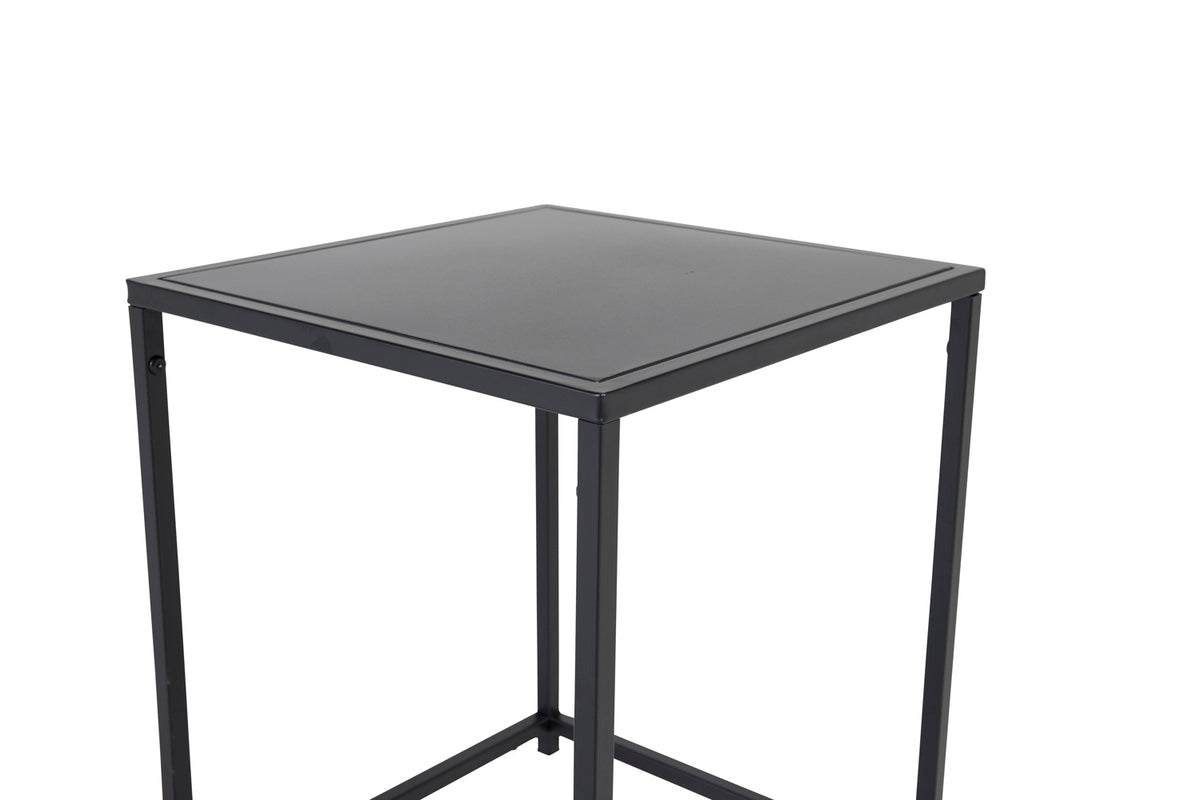 Staal Sidebord 38 x 37 Sort