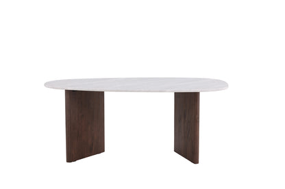 Grönvik Oval Spisebord 180 x 90 Lys Grå