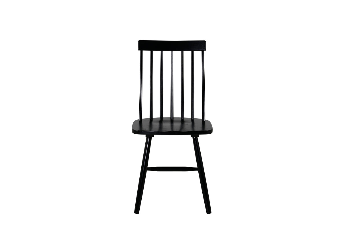 Lönneberga Spisebordsstol 2-pak Sort