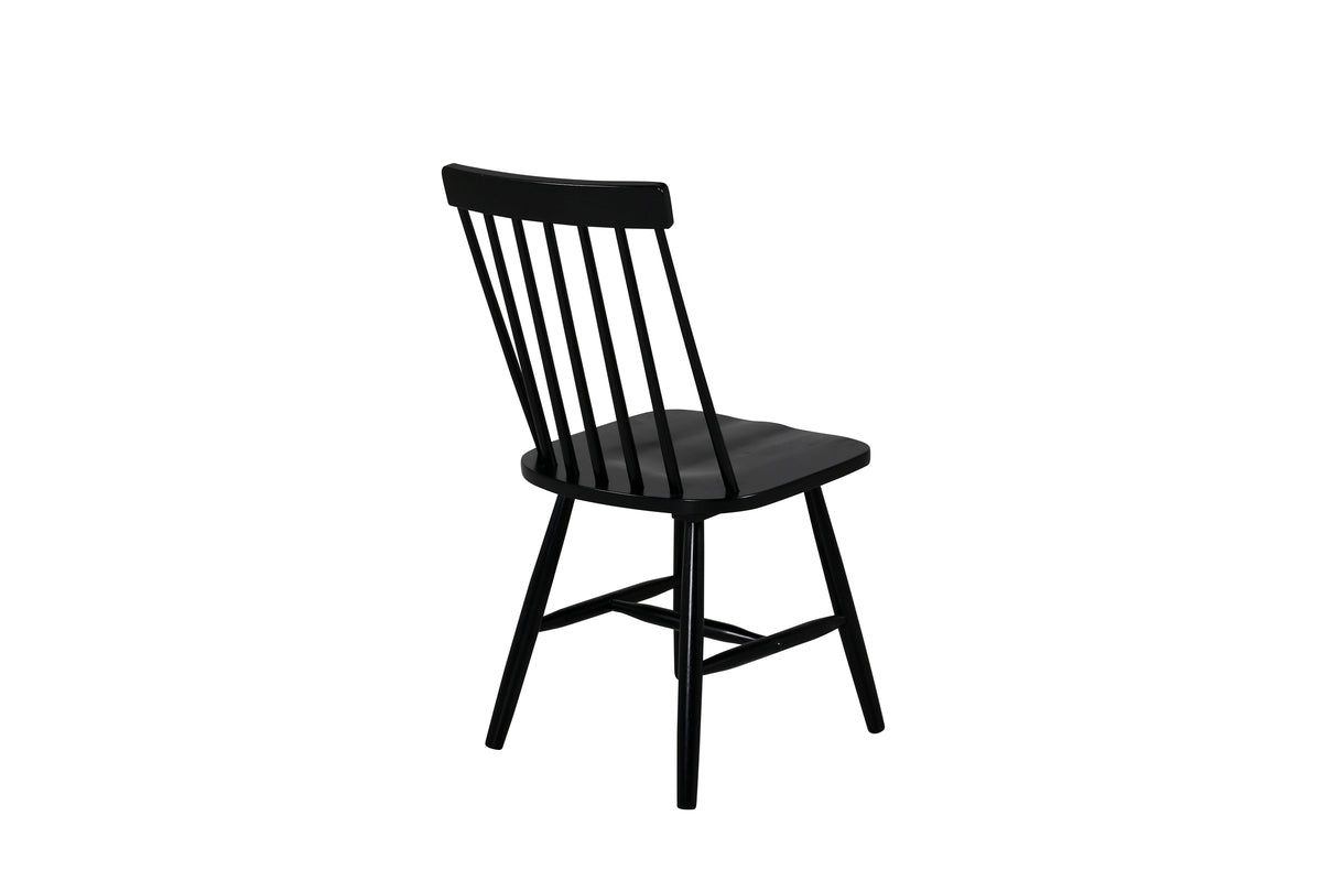 Lönneberga Spisebordsstol 2-pak Sort