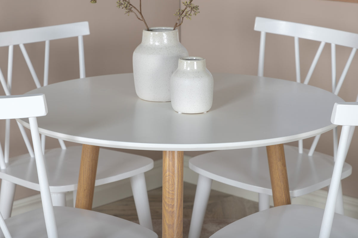 Mariette Spisebordsstol 2-pak Hvid