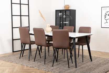Windu Spisebordsstol 2-pak Brun