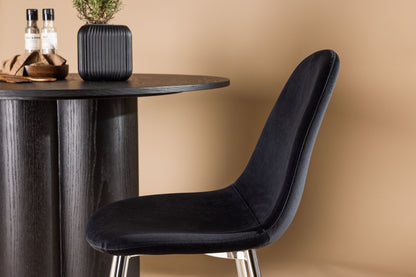 Spisebordsstol 2-pak Sort