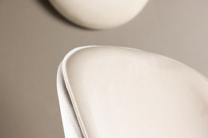Velour Spisebordsstol 2-pak Beige