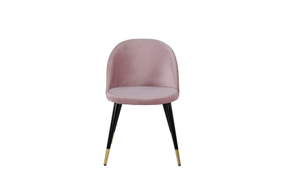 Velvet Spisebordsstol 2-pak Støvet Rosa