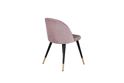 Velvet Spisebordsstol 2-pak Støvet Rosa