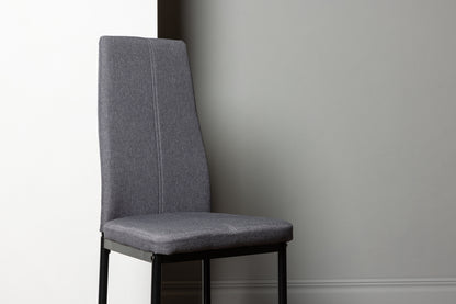 Petra Spisebordsstol 2-pak Mørkegrå