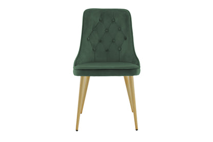 Velvet Deluxe Spisestol 2-pak Grøn