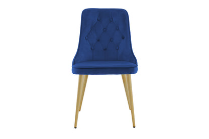 Velvet Deluxe Spisestol 2-pak Blå