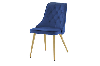 Velvet Deluxe Spisestol 2-pak Blå