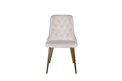 Velvet Deluxe Spisestol 2-pak Beige