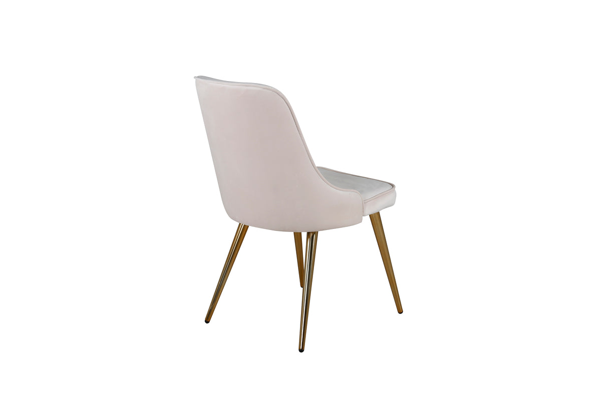 Velvet Deluxe Spisestol 2-pak Beige