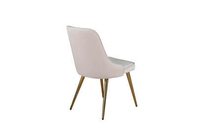 Velvet Deluxe Spisestol 2-pak Beige