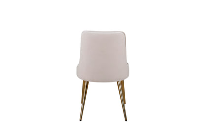 Velvet Deluxe Spisestol 2-pak Beige