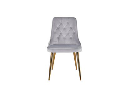 Velvet Deluxe Spisestol 2-pak Grå