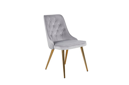 Velvet Deluxe Spisestol 2-pak Grå