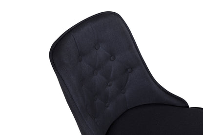 Velvet Deluxe Spisestol 2-pak Sort