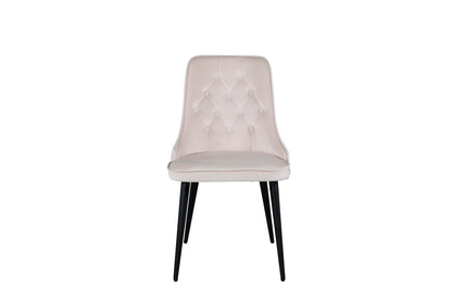 Velvet Deluxe Spisestol 2-pak Beige