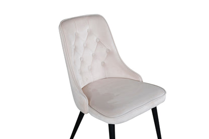 Velvet Deluxe Spisestol 2-pak Beige