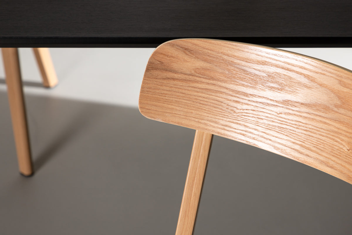 Sanjos Spisebordsstol 2-pak Natur