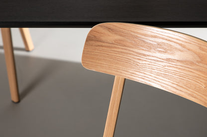 Sanjos Spisebordsstol 2-pak Natur