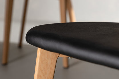 Sanjos Spisebordsstol 2-pak Natur