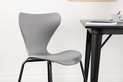 Spisebordsstol Lysegrå