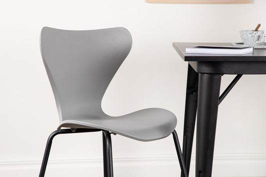 Spisebordsstol Lysegrå