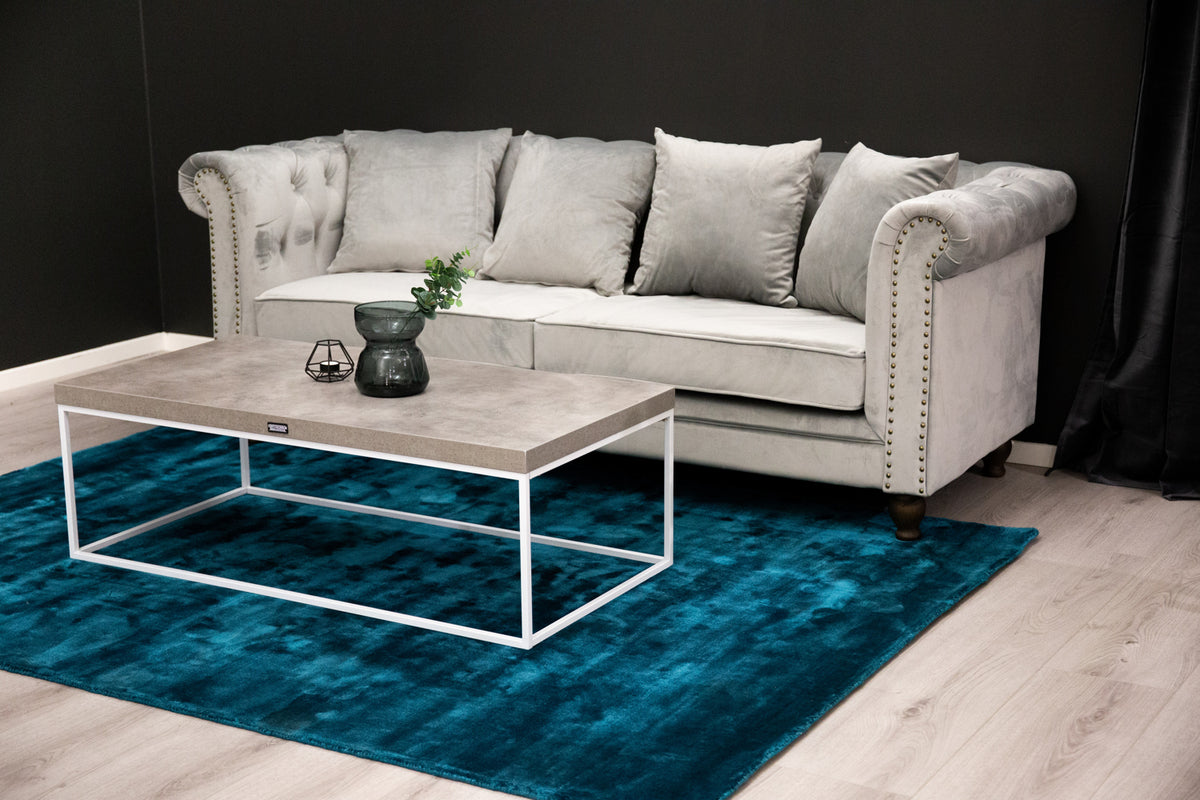 Velour 3-personers Sofa Lys Grå