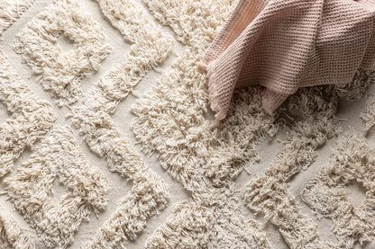 Hilma Rektangulære Måtter 80 x 50 Off-white