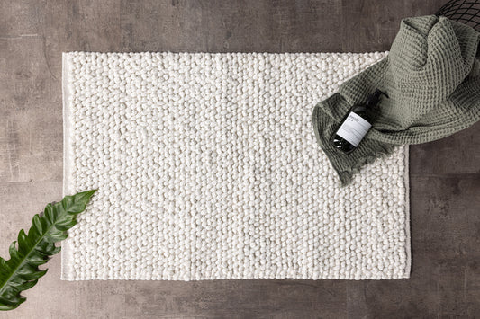 Wilmer Rektangulære Måtter 80 x 50 Hvid