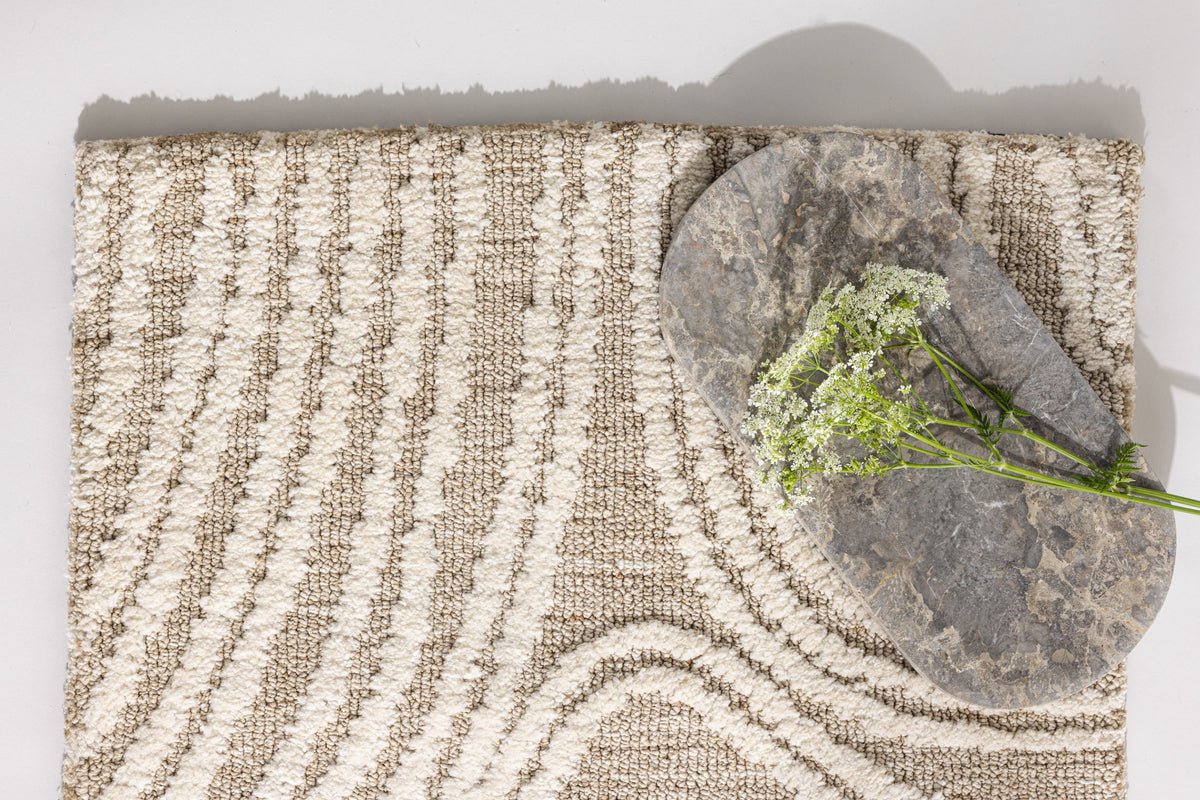 Rektangulært tæppe 80 x 50 Beige